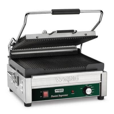Panini Supremo Large Panini Grill - 208-Volt (14.5 in. x 11 in. Cooking Surface)