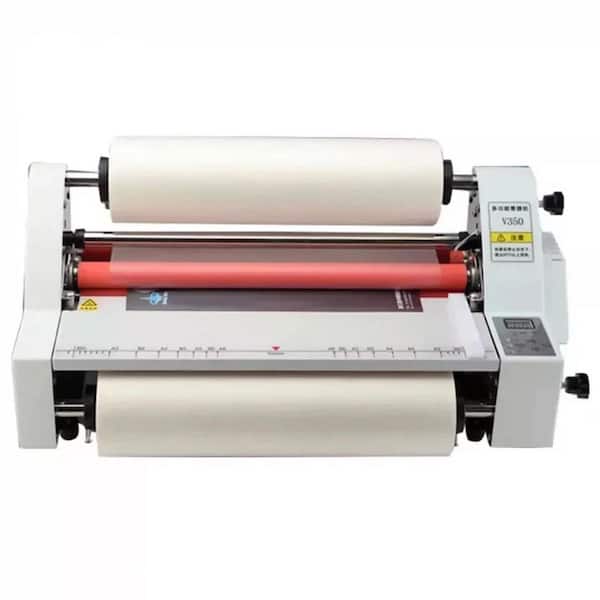 Single Double Sided Thermal Laminator Machine 350mm Digital Display Cold Hot Roller for Paper Card PVC Foil Wood