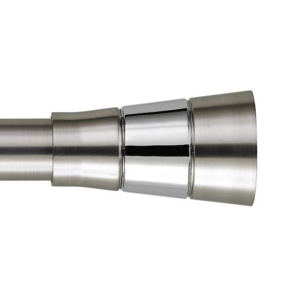 Art Decor Aeronaut 8 ft. Non-Telescoping Single Curtain Rod in Stainless