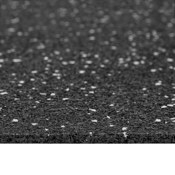 Grey Fleck 26 in. x 360 in. Rubber Gym Floor Utility Runner (65 sq. ft.)