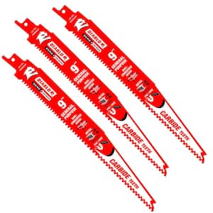 9 in. 6/9 TPI Demo Demon Carbide Reciprocating Saw Blades for General Purpose Cutting (3-Pack)