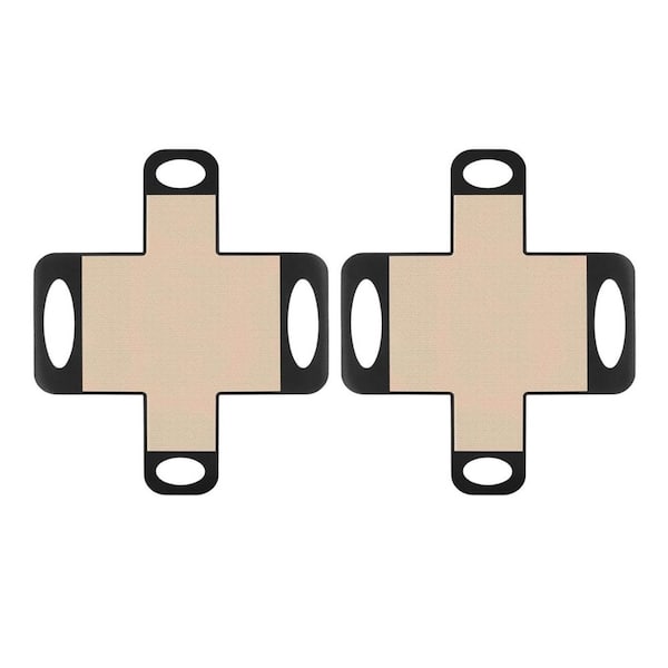 Reusable Silicone Bread Sling Non-Stick Black Baking Mat for Loaf Pan with Reinforced Handles 2-Pack