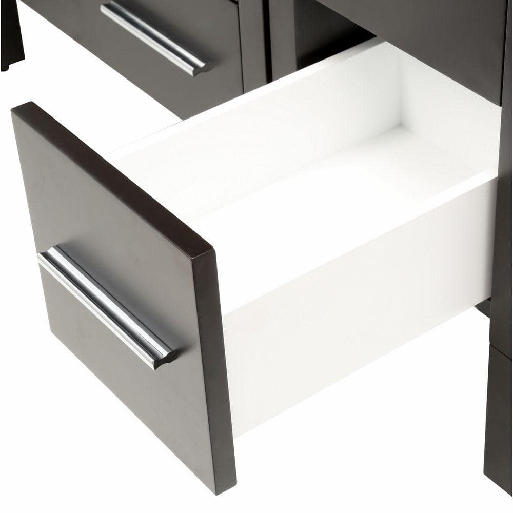 Espresso 36" Modern Bathroom Vanity Set with Mirror