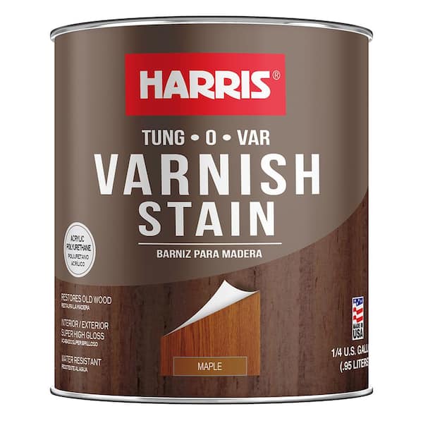 Harris Tung-O-Var 1 qt. Maple Super High-Gloss Interior Varnish Stain