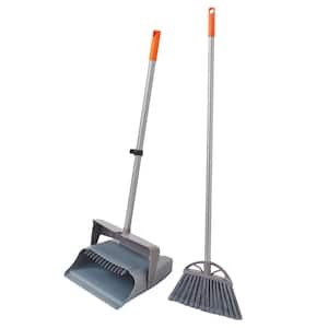 12 in. Lobby Broom and Dustpan Set