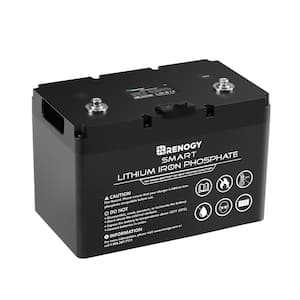 12-Volt 100Ah Smart LiFePO4 Lithium-Iron Phosphate Battery w/ Self-Heating Function for Off-Grid Applications