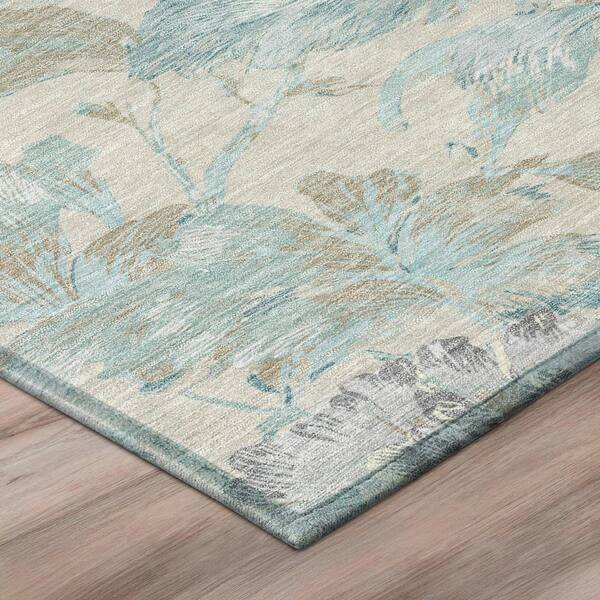 Chantille Machine Washable Indoor/Outdoor Abstract ACN3063 Linen 5 ft. x 7 ft. 6 in. Area Rug