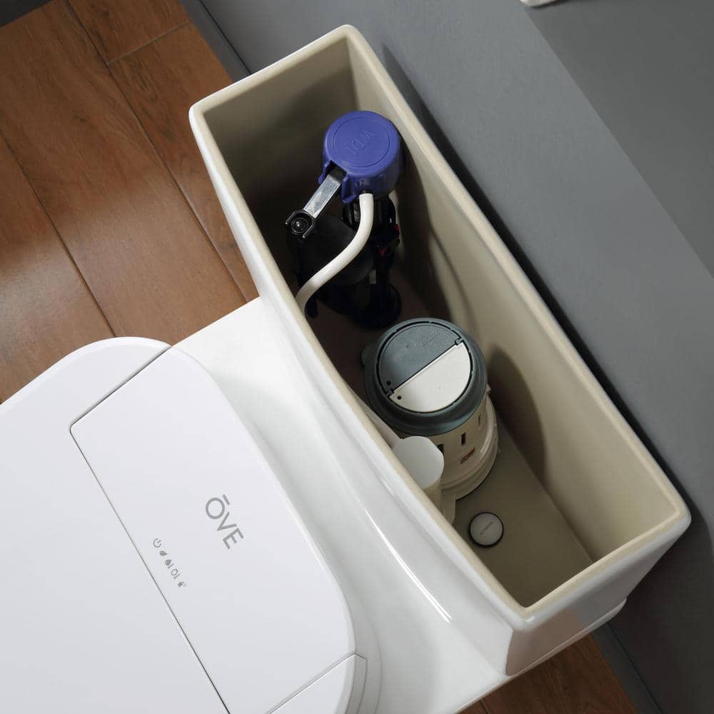 White Elongated Dual Flush High Efficiency Macerating Toilet