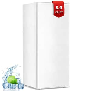 21 in. W 5.9 cu. Ft. Manual Defrost, Upright Freezer/Refrigerator in White Garage Ready