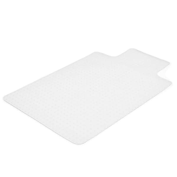 30 x 48 Inches Clear Studded Indoor PVC Frosted Rectangular Floor Mat Chair Mat