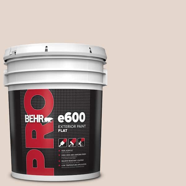 BEHR PRO 5 gal. #PPU2-05 Sheer Scarf Flat Exterior Paint