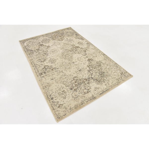 Tuareg Bungalow Beige 4' 0 x 6' 0 Area Rug