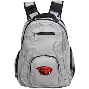 NCAA Oregon State Beavers 19 in. Gray Laptop Backpack