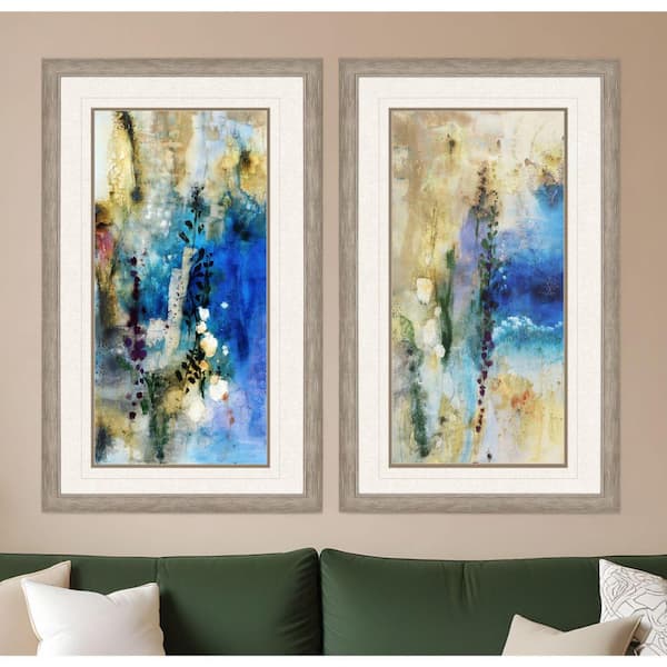 2 Piece Framed Graphic Print Abstract 42.00 in. x 26.00 in.