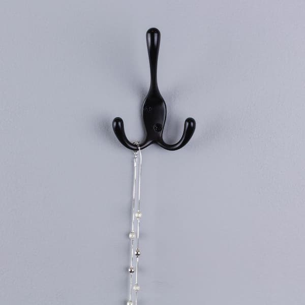 ABPETE Stainless Steel Coat/Robe Clothes Hook For Bath Kitchen Modern Hotel Style Bathroom Double Towel Hook Wall Mounted Black Gold Ag1407b Bd - View #3