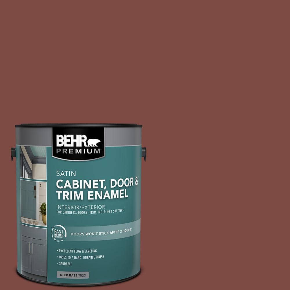 1 gal. #PFC-02 Brick Red Satin Enamel Interior/Exterior Cabinet, Door & Trim Paint price history on PriceWatchPro