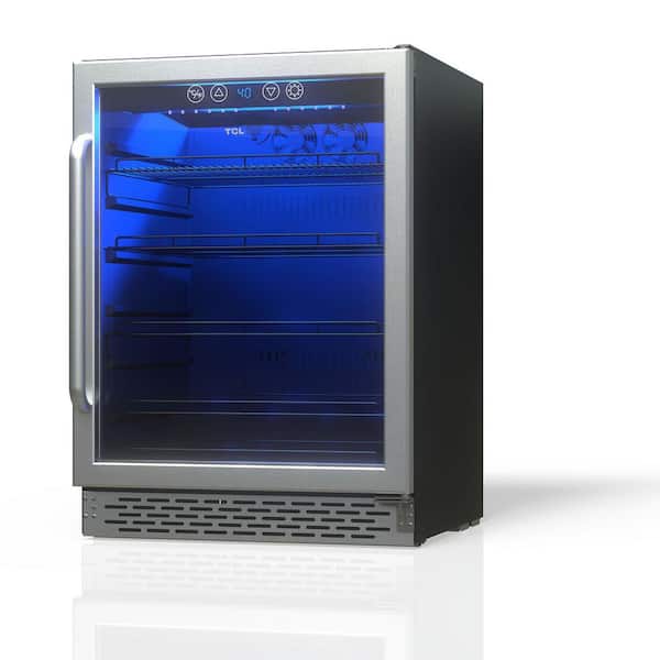 TCL 24 in. Single Zone 161 Cans Stainless Beverage Cooler