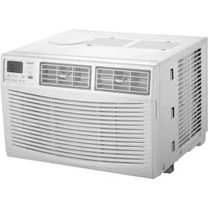 6,000 BTU 115V Window Air Conditioner Cools 250 Sq. Ft. with Remote Control, Sleep Mode and Auto-Restart in White