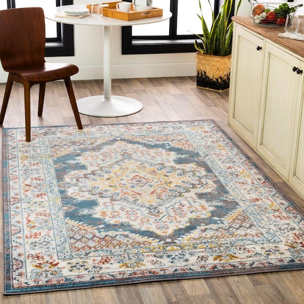 Chandi Blue 8 ft. x 10 ft. Area Rug