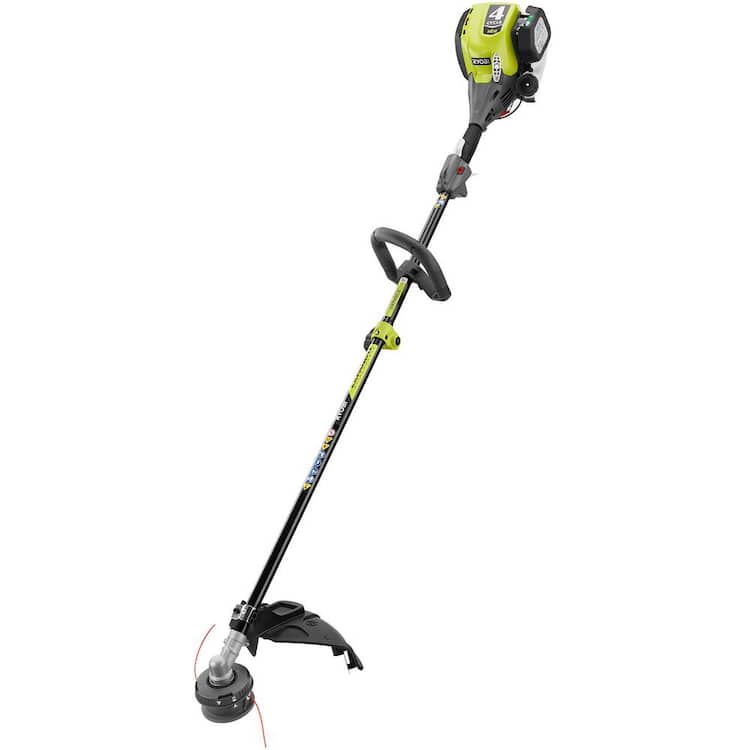 RYOBI 4-Stroke 30 cc Attachment Capable Straight Shaft Gas Trimmer