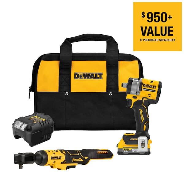 DEWALT 20V MAX Cordless Combo Kit (2-Tool) with 1.7 Ah Battery and Charger DCK207E1 - The Home