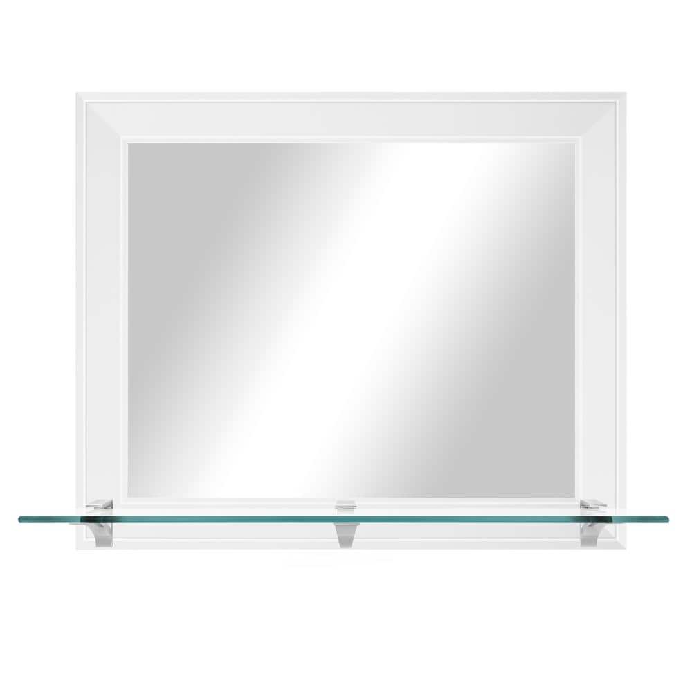 25.5 in. W x 21.5 in. H Rectangular Framed Gallery Black and White Horizont