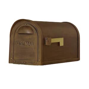 Classic Copper Post Mount Mailbox