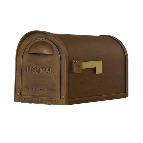 Unbranded Classic Copper Post Mount Mailbox
