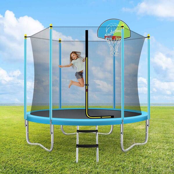 Trampoline For Kid Adult 8ft 10ft 12ft 14ft With Enclosure Ladder And Anchor Kit