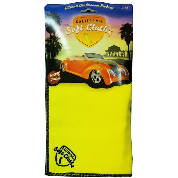 California Soft Clothz Soft Clothz Automotive Yellow Detailing Cloth