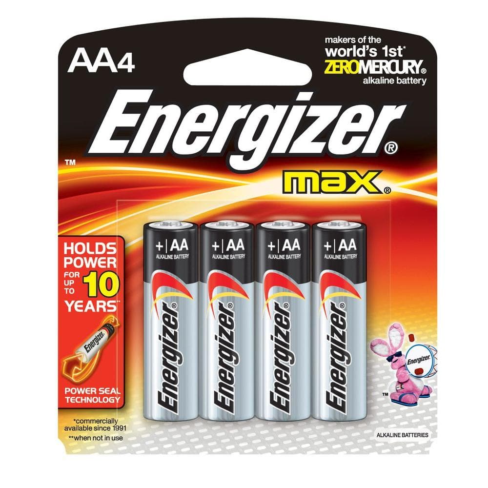  Energizer EVEREADY L91BP4 4 AA e2 Photo Lithium Batteries (Two  Packs) : Health & Household