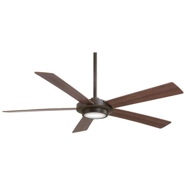 Sabot 52 in. Integrated LED Indoor Oil Rubbed Bronze Ceiling Fan with Light with Remote Control