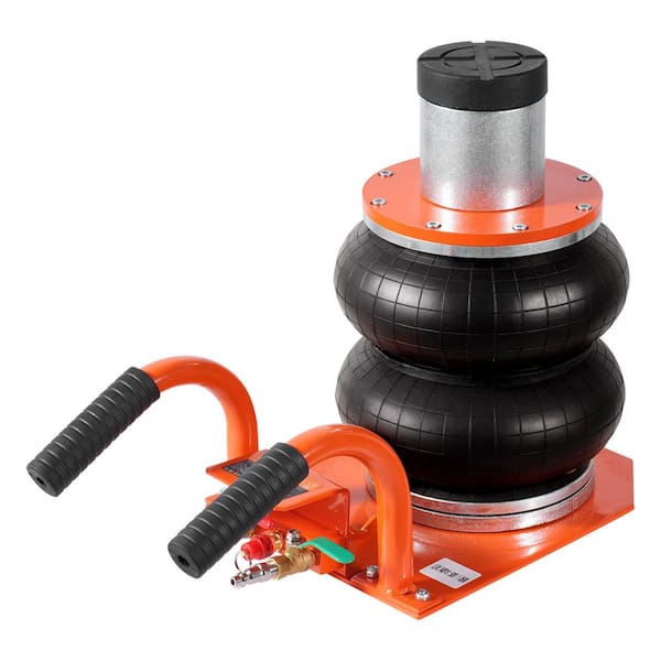 Air Jack, 3 Ton/6600 lbs, 3-8S Pneumatic Lifting Jack with Heightened Column, 6 Steel Tubes, Compact