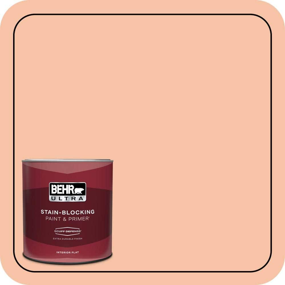 1 qt. #230C-3 Pink Beach Extra Durable Flat Interior Paint & Primer price history on PriceWatchPro