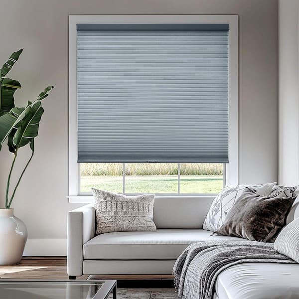 Cut-to-Size Morning Pebble Cordless Light Filtering Privacy Cellular Shades 30 x 48 in. L