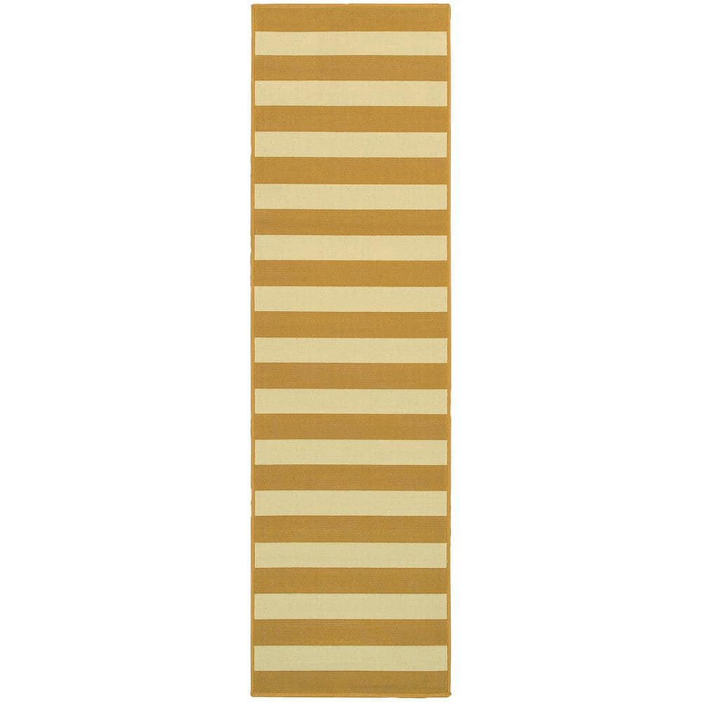 Home Decorators Collection Nantucket Goldenrod 2 ft. x 8 ft. Indoor