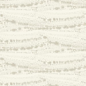 Rannell Beige Abstract Scallop Matte Paper Pre-Pasted Wallpaper Sample