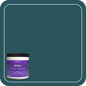 8 oz. #MQ6-01 Ocean Abyss Eggshell Enamel Interior Paint & Primer Color Sample