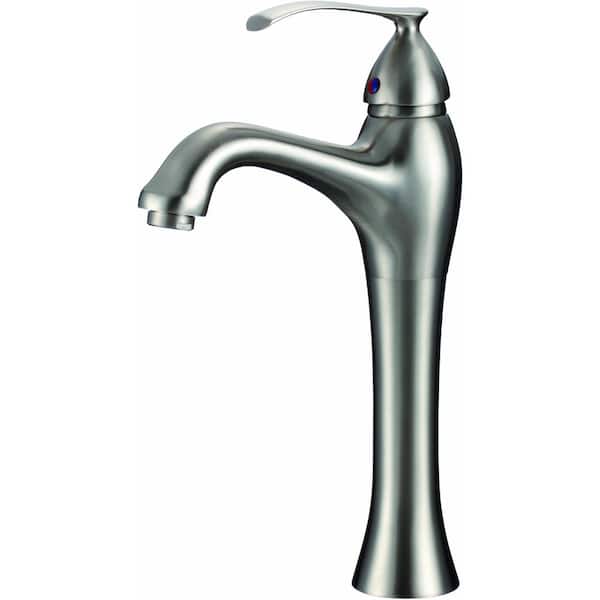 Unbranded Katrina Single Handle Vessel Sink Faucet in Brushed Nickel 16GS-28776