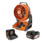 18V Cordless Jobsite Fan Kit with 4.0 Ah Battery and Charger