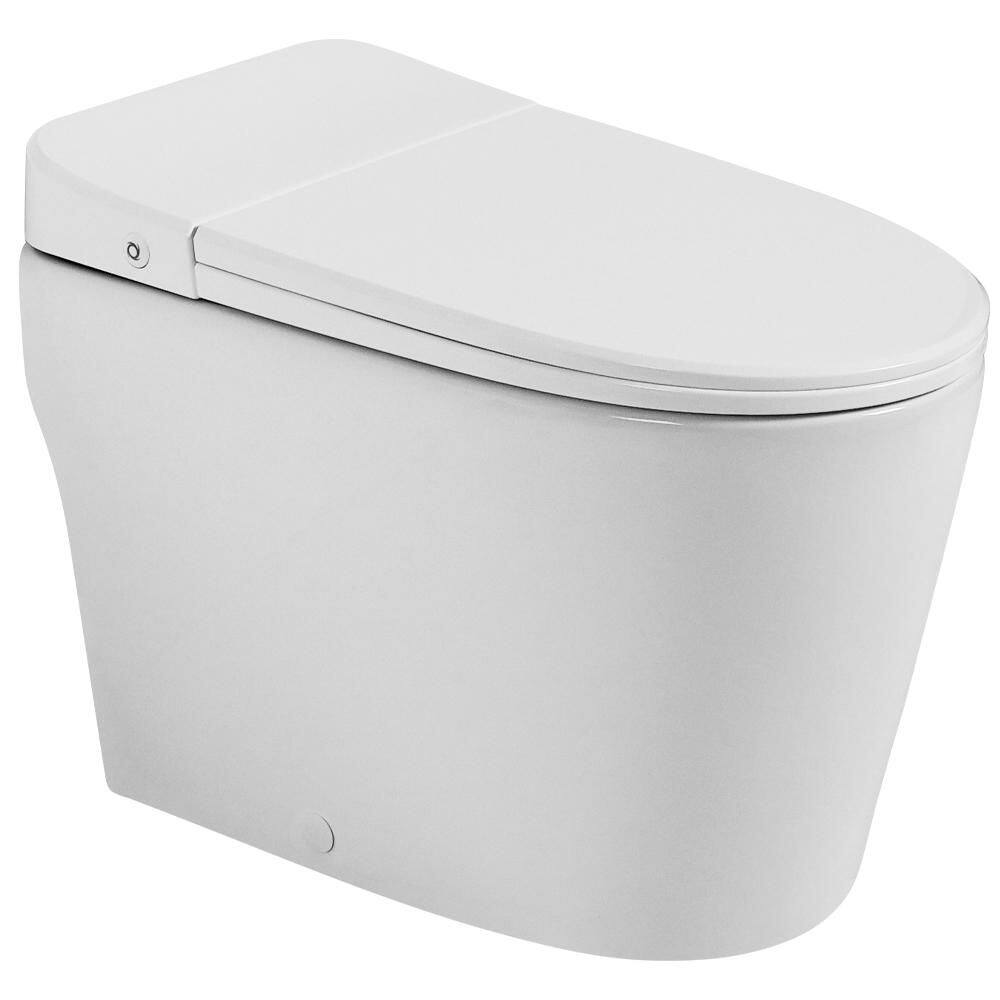 "Non Electric 1-Piece Toilet 10"" Rough-in, ADA & Elongated Tankless, 1.0 GPF Pressure Assisted Flush, Foot Kick Flush" price history on PriceWatchPro