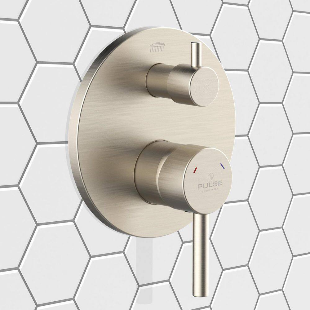 Brushed Nickel 2-Way Diverter Valve and Trim Kit
