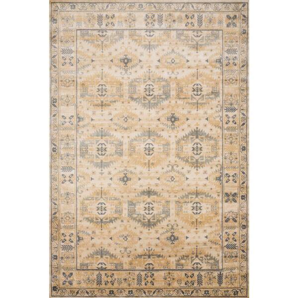 LOLOI II Isadora Wheat/Wheat 2 ft. 7 in. x 8 ft. Transitional 100% Polypropylene Pile Runner Rug