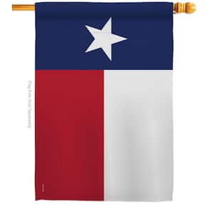 2.5 ft. x 4 ft. Polyester Texas States 2-Sided House Flag Regional Decorative Horizontal Flags