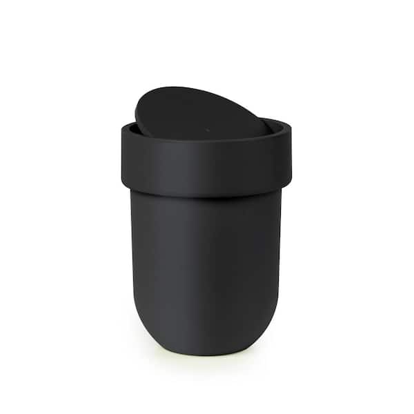 Umbra Touch Waste Can with Lid in Black