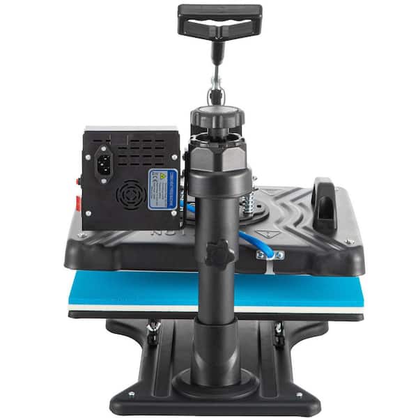 12 in. x 15 in. Heat Press Machine ETL/FCC Listed 5 in 1 Combo Swing Away T-Shirt Sublimation Transfer Printer, Black