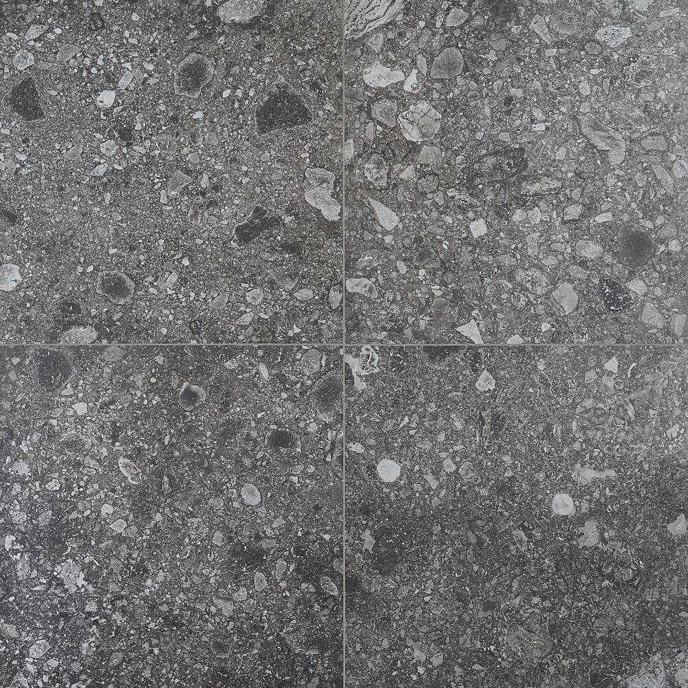 Venitia Large Format Matte Gray Porcelain Floor and Wall Tile