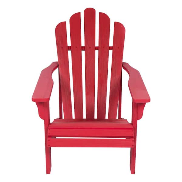 Shine Company Westport II Chili Red Wood Adirondack Chair