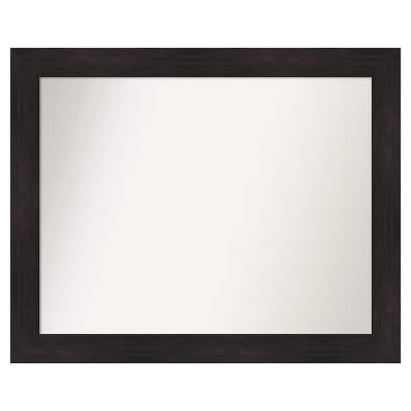 Amanti Art Furniture Espresso 41.75 in. x 33.75 in. Custom Non-Beveled Satin Recyled Polystyrene Bathroom Vanity Wall Mirror