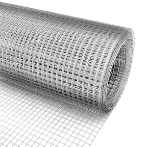 8 in. x 20 ft. 1/4 in. Galvanized Wire Mesh Roll for Chicken Pen/Coop Fences, Screen Mesh, Poultry Enclosures